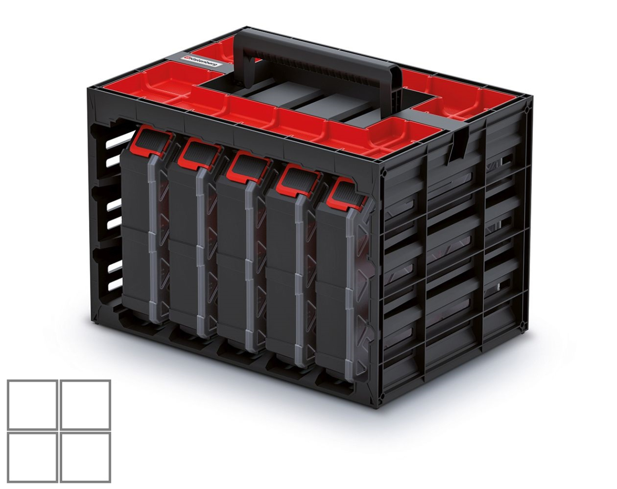 Skříňka s 5 organizéry (krabičky)