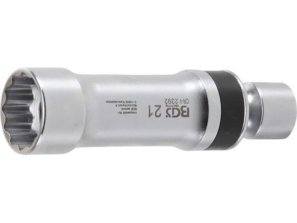 BGS Technic BGS 2392 Kloubová nástrčná hlavice 3/8" 12hranná 21 mm na zapalovací svíčky