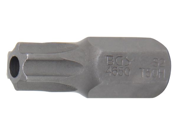 BGS Technic BGS 4650 Šroubovací bit 3/8" T-profil T50 x 30 mm s vrtáním