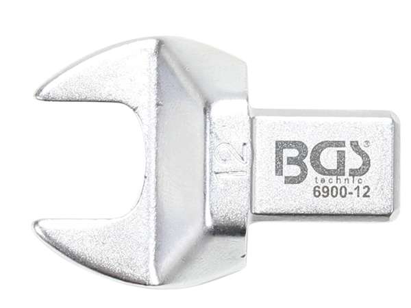 BGS Technic BGS 6900-12 Nástrčný plochý (otevřený) klíč 12 mm s upnutím 9x12 mm