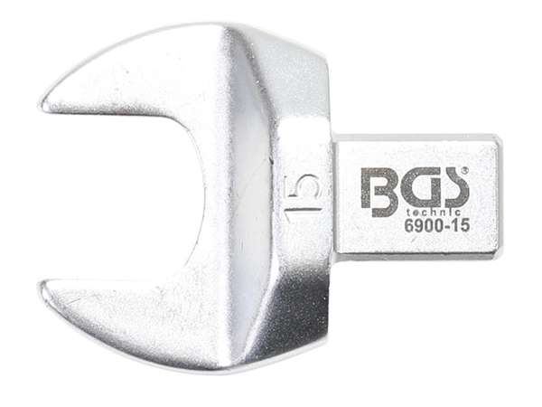 BGS Technic BGS 6900-15 Nástrčný plochý (otevřený) klíč 15 mm s upnutím 9x12 mm