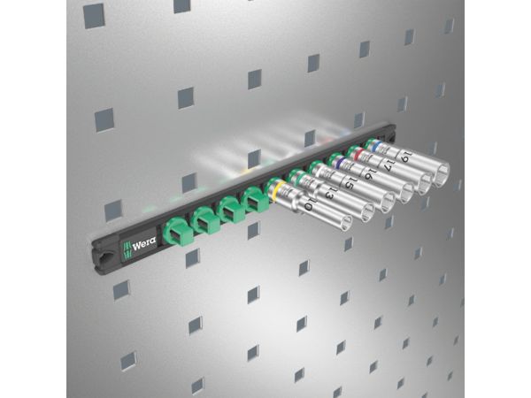 Wera 005470 Magnetická lišta C Deep 1 se sadou prodloužených nástrčných hlavic 10 ÷ 19 mm