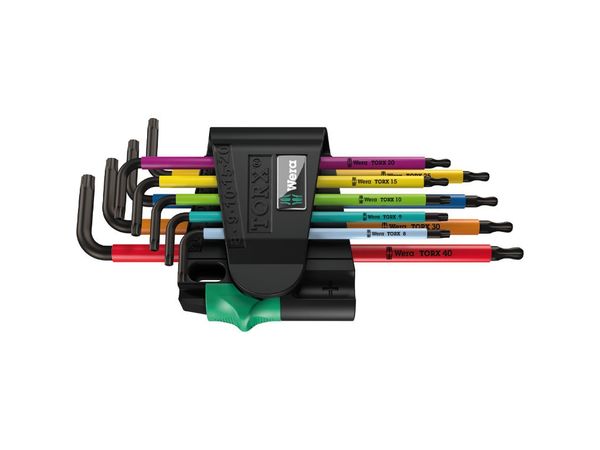 Wera 024335 Zástrčné klíče 967/9 Torx BO Multicolour 1. Sada 9 ks