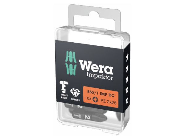 Wera 057620 Bity 1/4" PZ 1 typ 855/1 IMP DC Impaktor