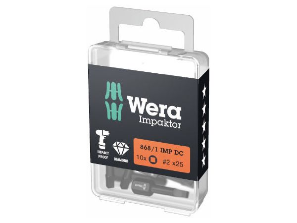 Wera 057631 Bit 1/4" pro vnitřní čtyřhran # 2 typ 868/1 IMP DC Impaktor