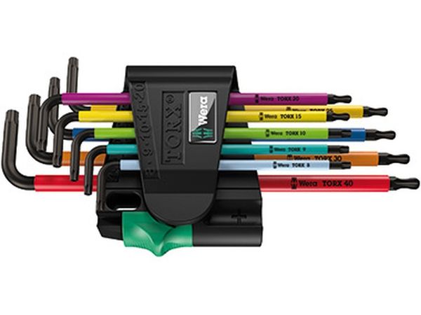 Wera 073599 Sada zástrčných klíčů 967 SPKL/9 TORX BO Multicolour