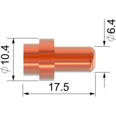 ALFA IN Elektroda Hafnium krátká SCB50 P1521-Hf