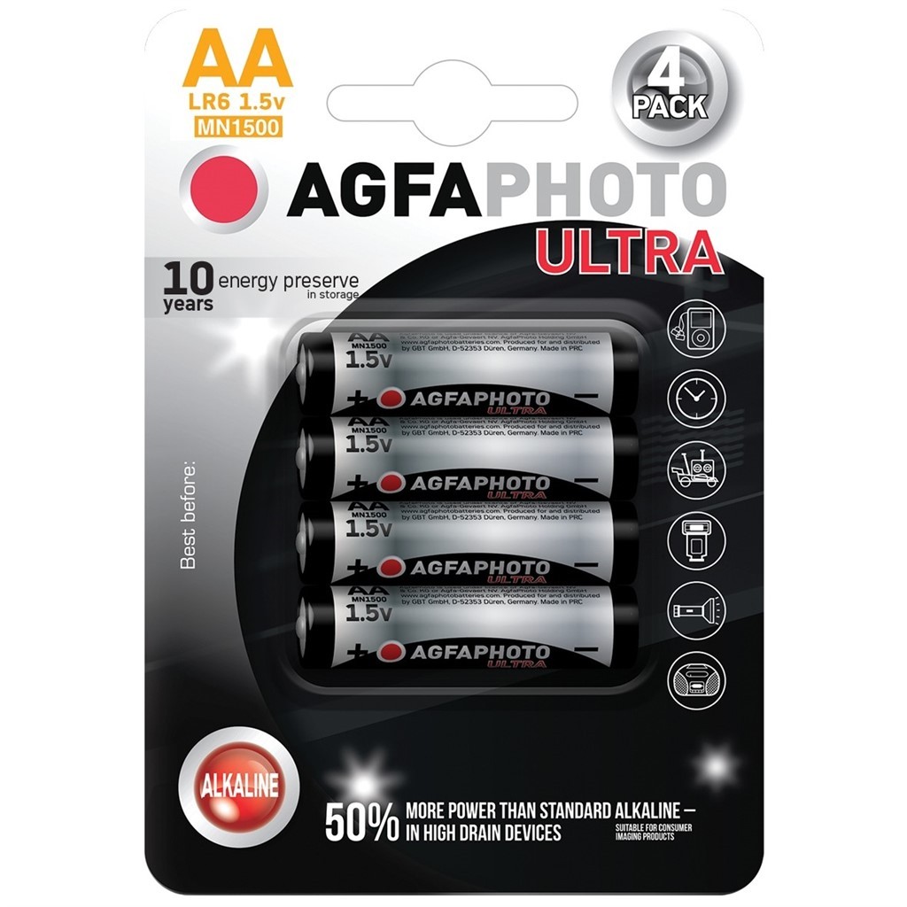 AgfaPhoto Ultra alkalická baterie LR06/AA