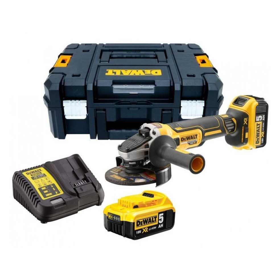 Akumulátorová úhlová bruska bezuhlíková 125mm DeWalt DCG405P2