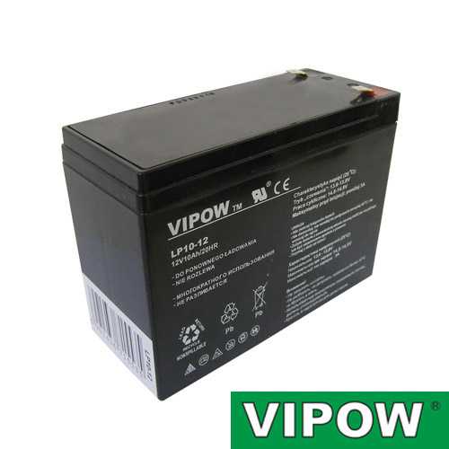 Baterie olověná 12V 10Ah VIPOW 04250087