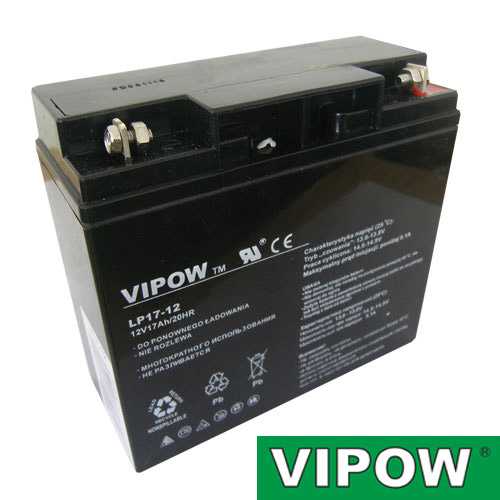 Baterie olověná 12V 17Ah VIPOW 04250079