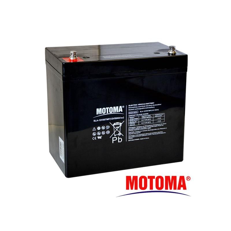 Baterie olověná 12V 55Ah MOTOMA pro elektromotory 04250251