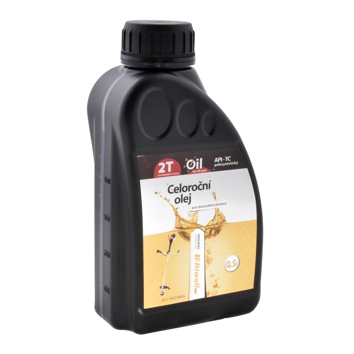 Celoroční olej Riwall pro 2-taktní motory (0.5l) RACC00003