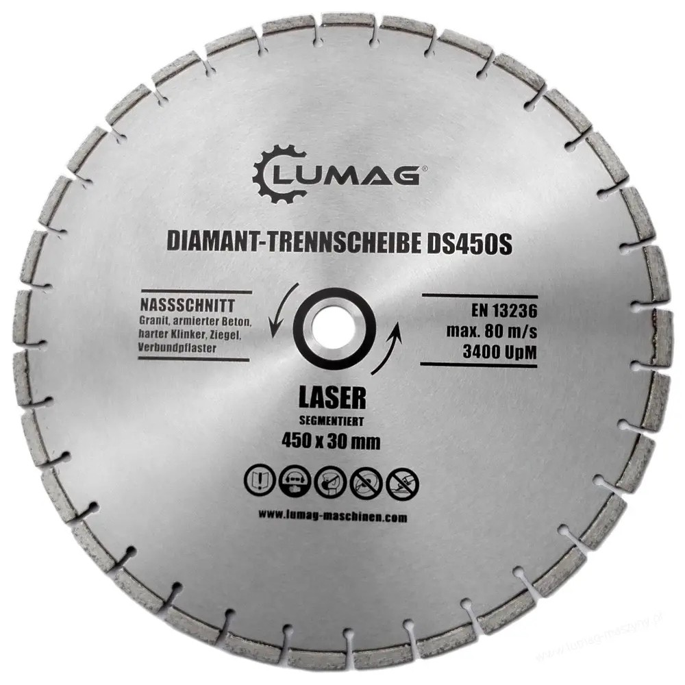 Diamantový řezný kotouč Lumag DS450S Segment DS450S