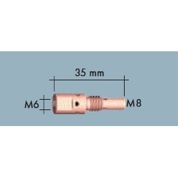 EU Mezikus MB 25 M8/M6 35 mm dlouhý 142.0001