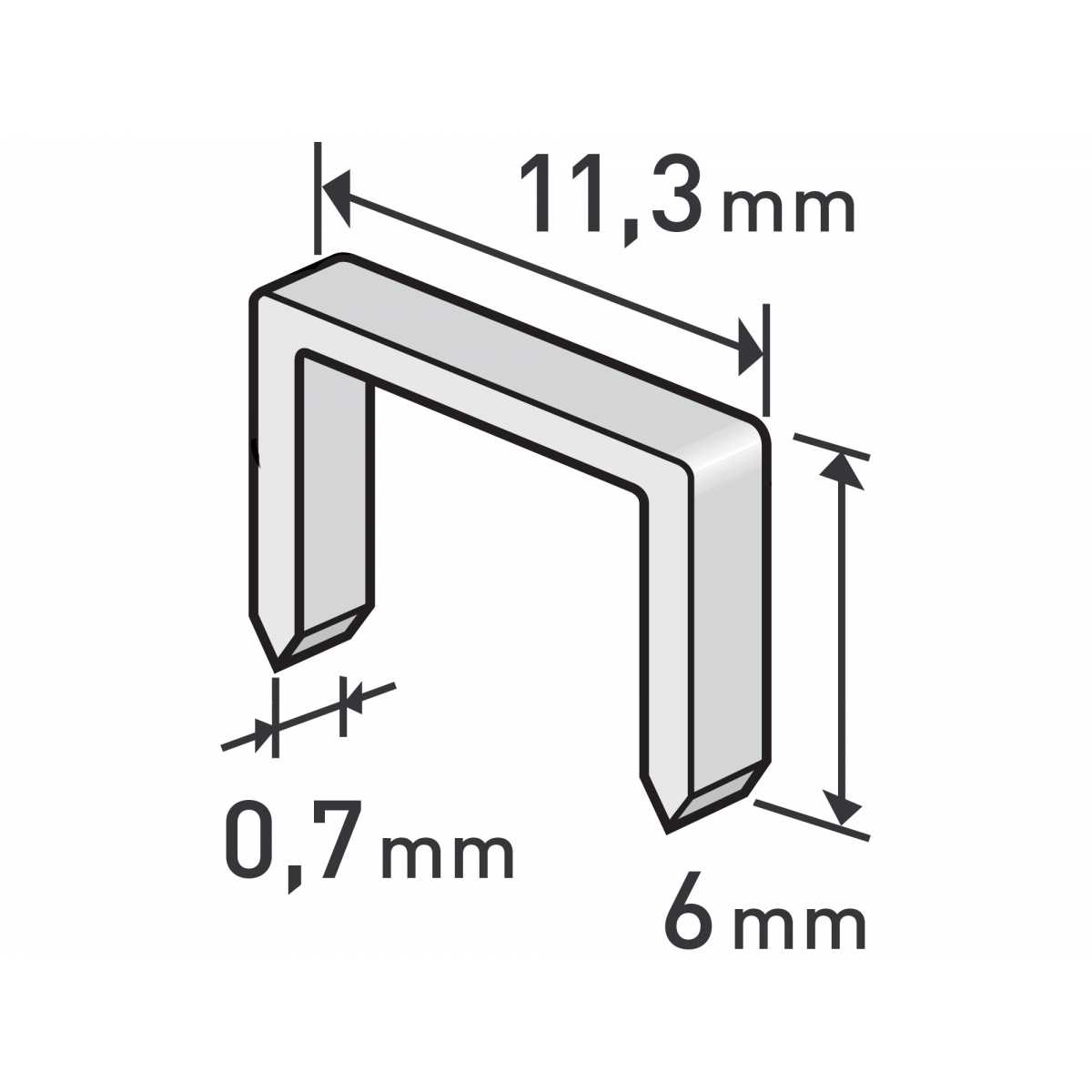 EXTOL PREMIUM Spony- balení 6mm - 1000ks 8852501