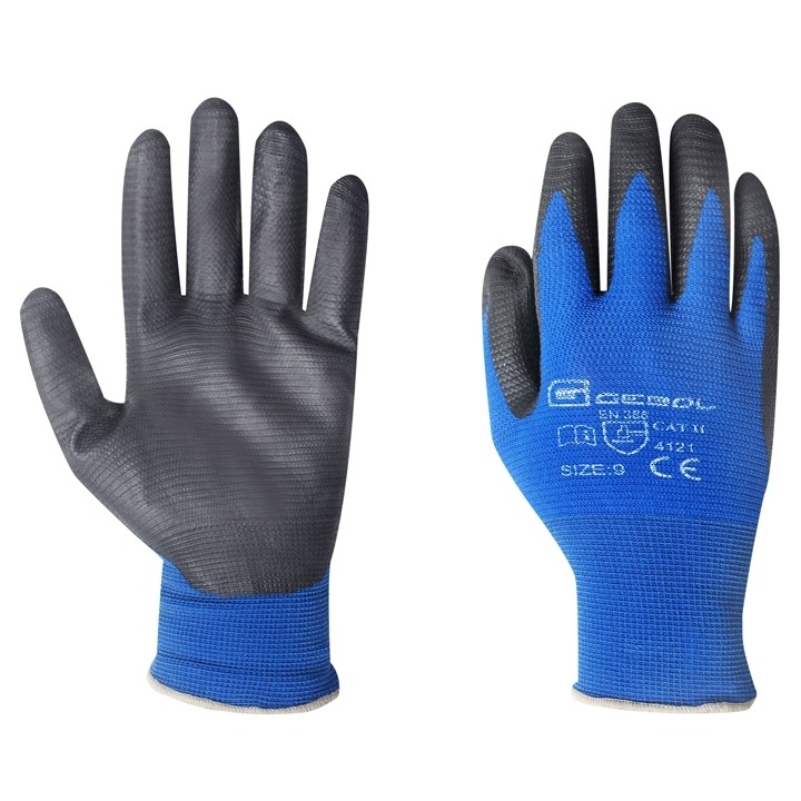 Pracovní montážnické rukavice SUPER GRIP blistr - vel.9 709285