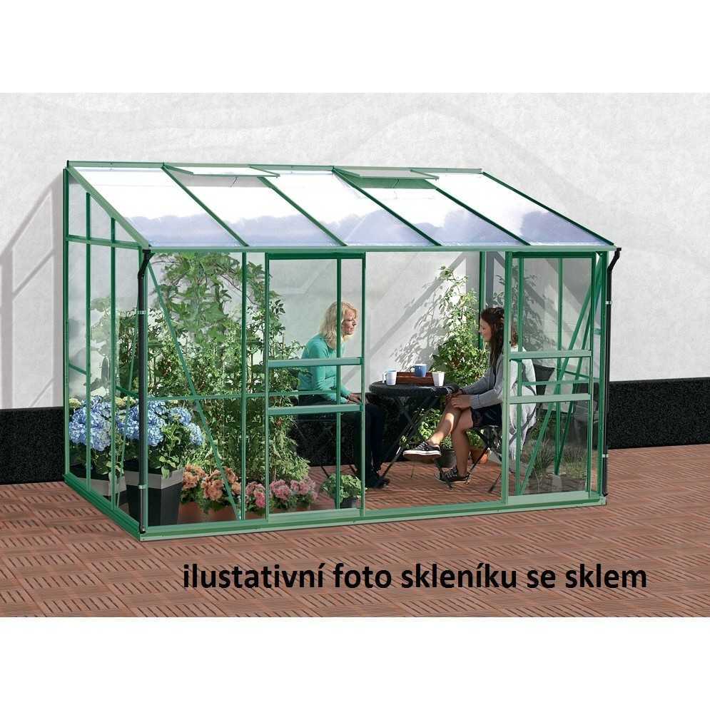 Skleník VITAVIA IDA 6500 PC 4 mm zelený LG1129 + Záruka 10 LET na polykarbonát + Záruka 15 let na AL konstrukce