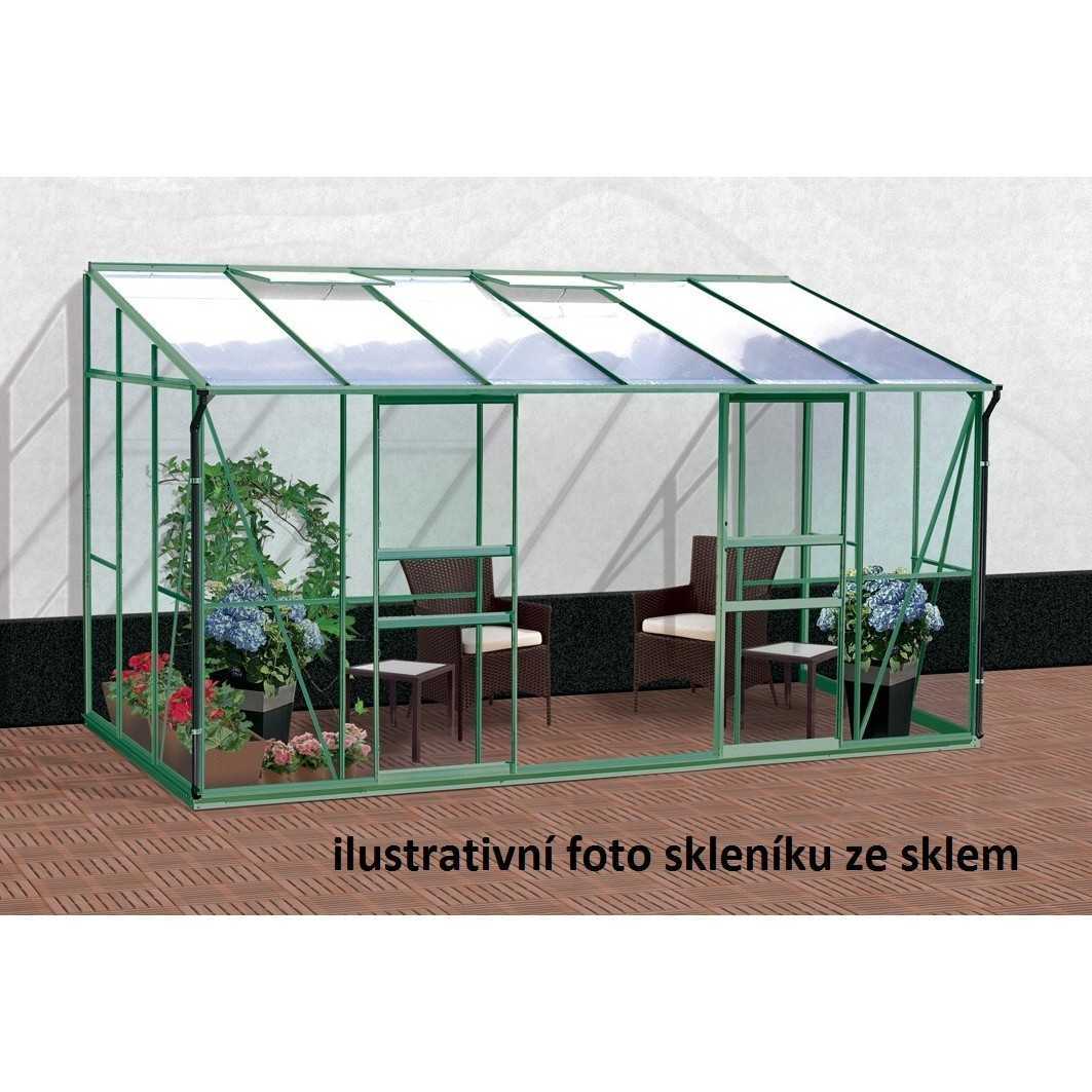 Skleník VITAVIA IDA 7800 PC 4 mm zelený LG1131 + Záruka 10 LET na polykarbonát + Záruka 15 let na AL konstrukce