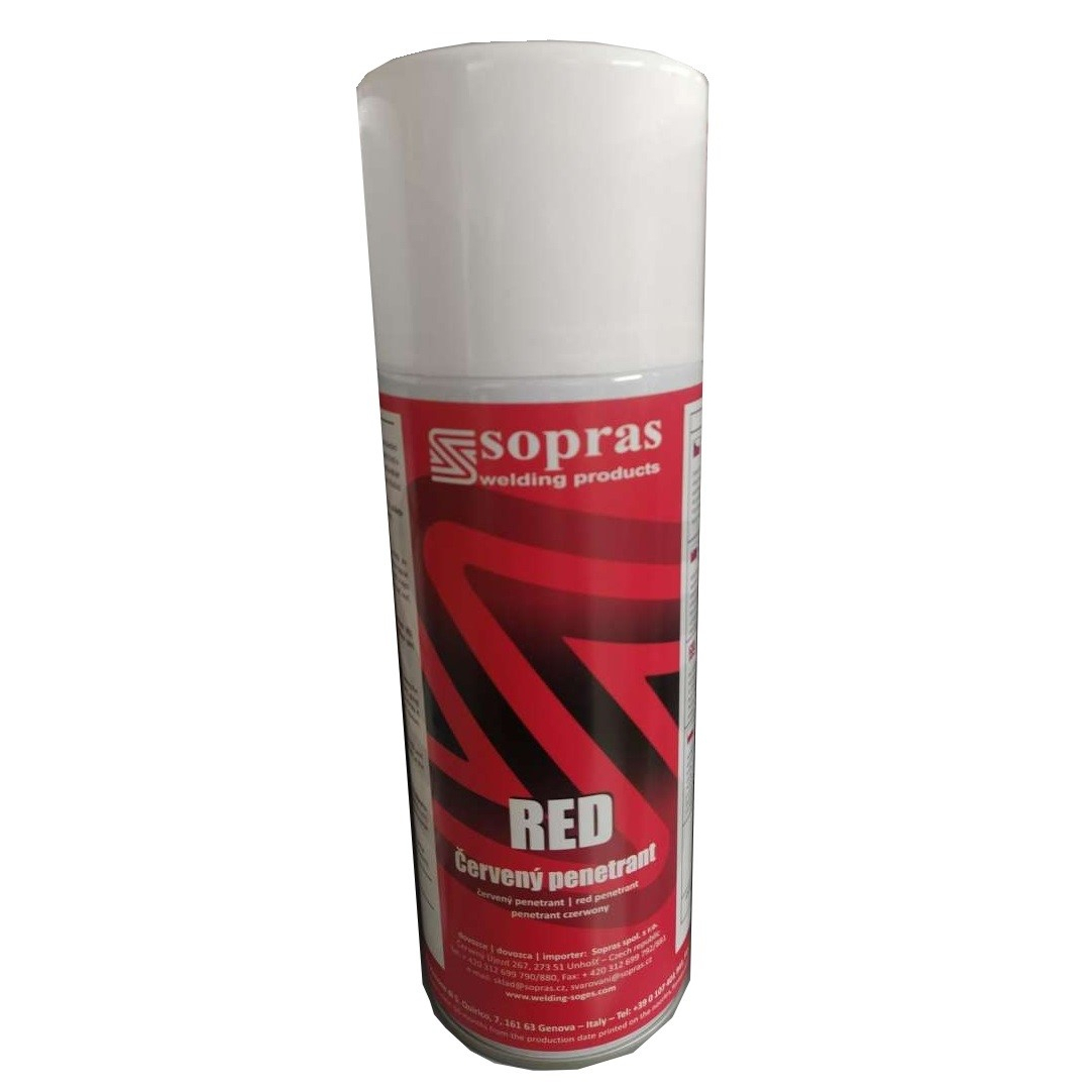 Sopras RED červený penetrant 400ml ASB35-01