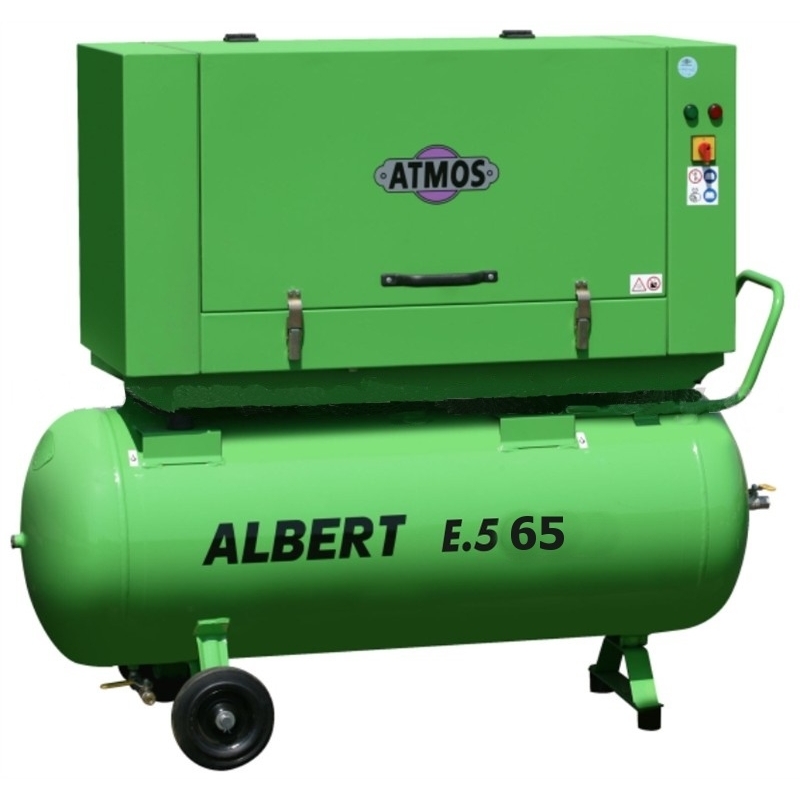 Šroubový kompresor Atmos Albert E.65 KOMFORT + vzdušník E.65KV