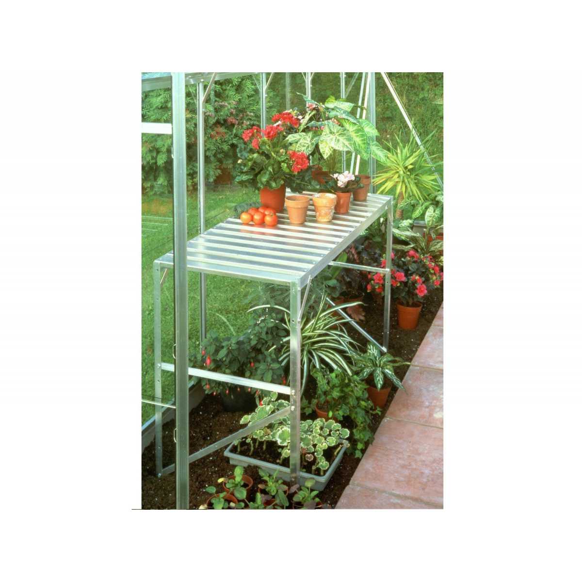 Vitavia Garden AL regál VITAVIA 120x52 cm jednopolicový stříbrný LG14