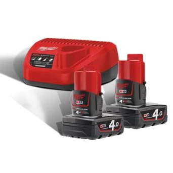 Milwaukee M12 NRG-402 Sada baterií a nabíječky 4933459211