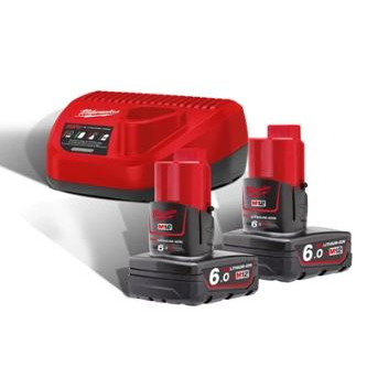 Milwaukee M12 NRG-602 Sada baterií a nabíječky 4933451903