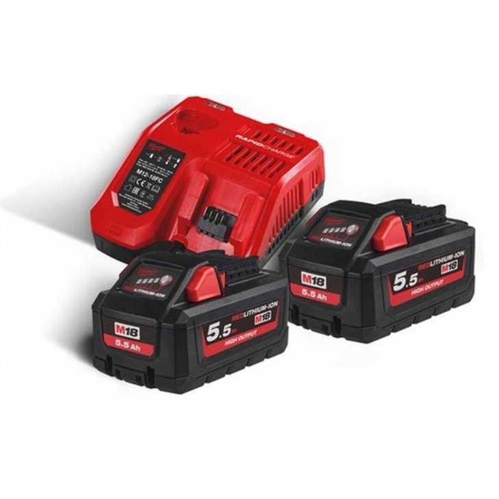 Milwaukee M18 HNRG-552 Sada baterií a nabíječky 4933464713