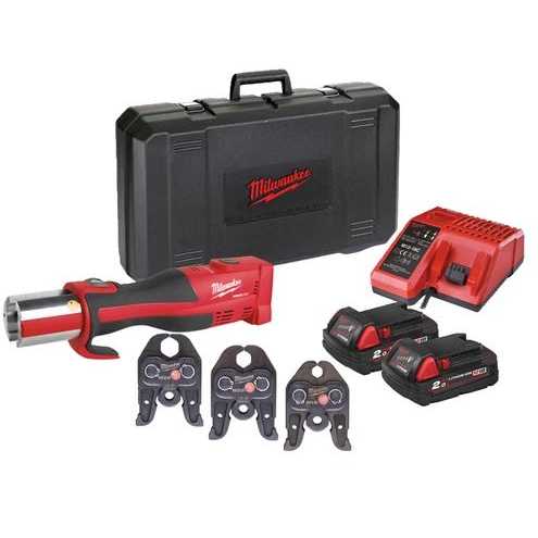 Milwaukee M18™ FORCE LOGIC™ Bezuhlíkový hydraulický lis BLHPT-202C M-SET 4933451133