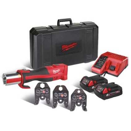 Milwaukee M18™ FORCE LOGIC™ Bezuhlíkový hydraulický lis BLHPT-202C V-SET 4933451134