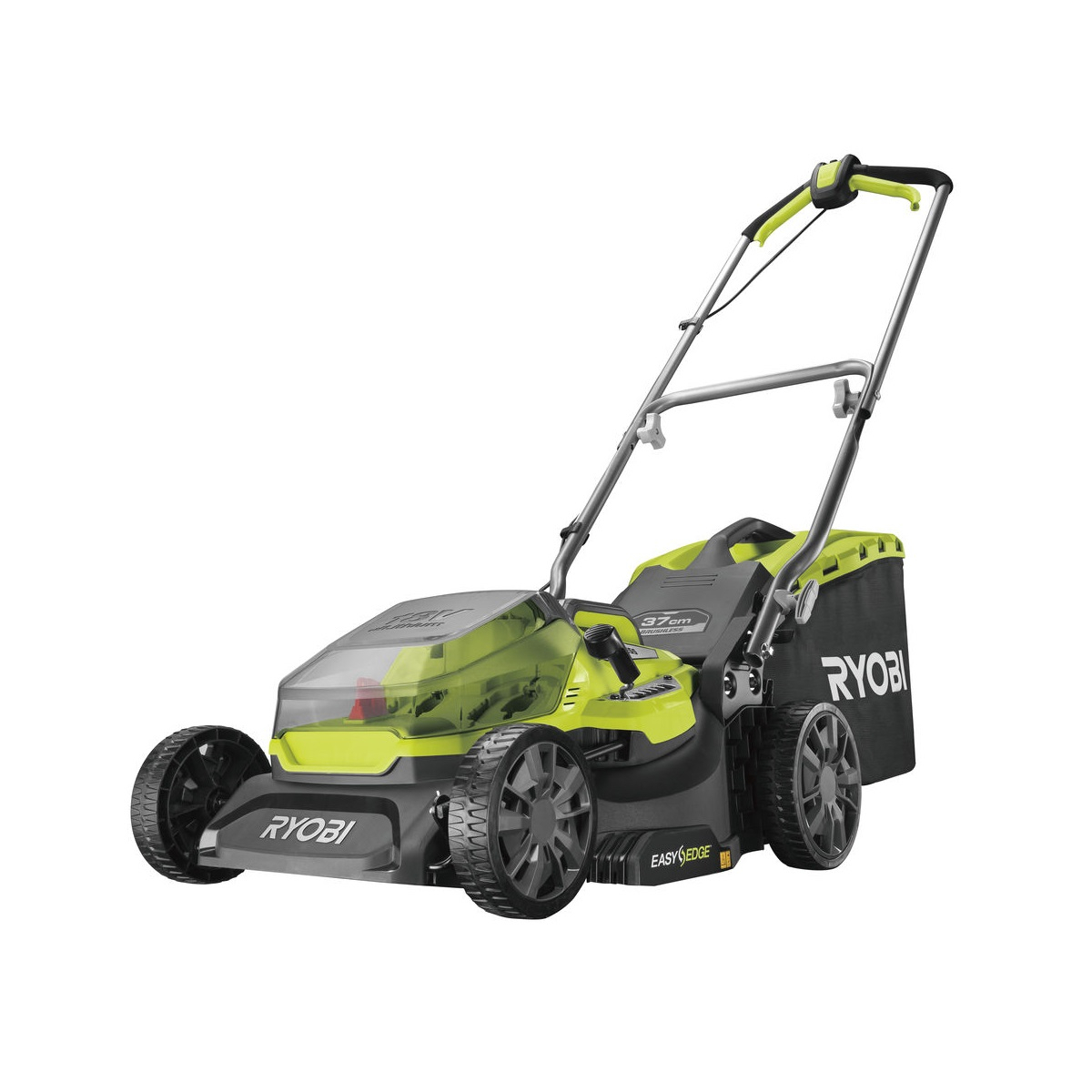 Ryobi RY18LMX37A-150 aku bezuhlíková 18V travní sekačka bez pojezdu 37 cm + 1x 5Ah baterie + nabíječka ONE+ 5133004582