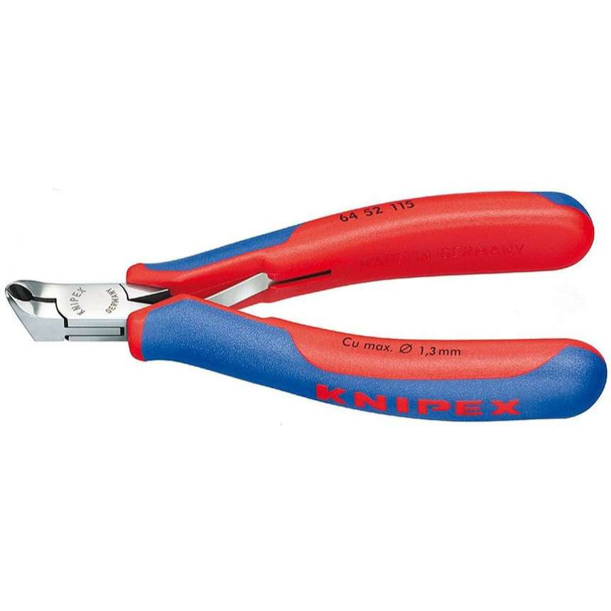 Čelní štípací kleště pro elektroniku 115 mm KNIPEX 64 52 115 - leštěná hlava