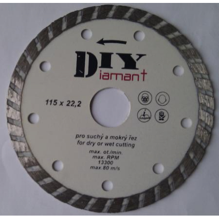 DIYT115 - Diamantový řezný kotouč DIY - TURBO 60115200