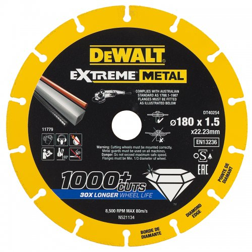 Diamantový kotouč EXTREME METAL 180mm DeWALT DT40254 DT40254