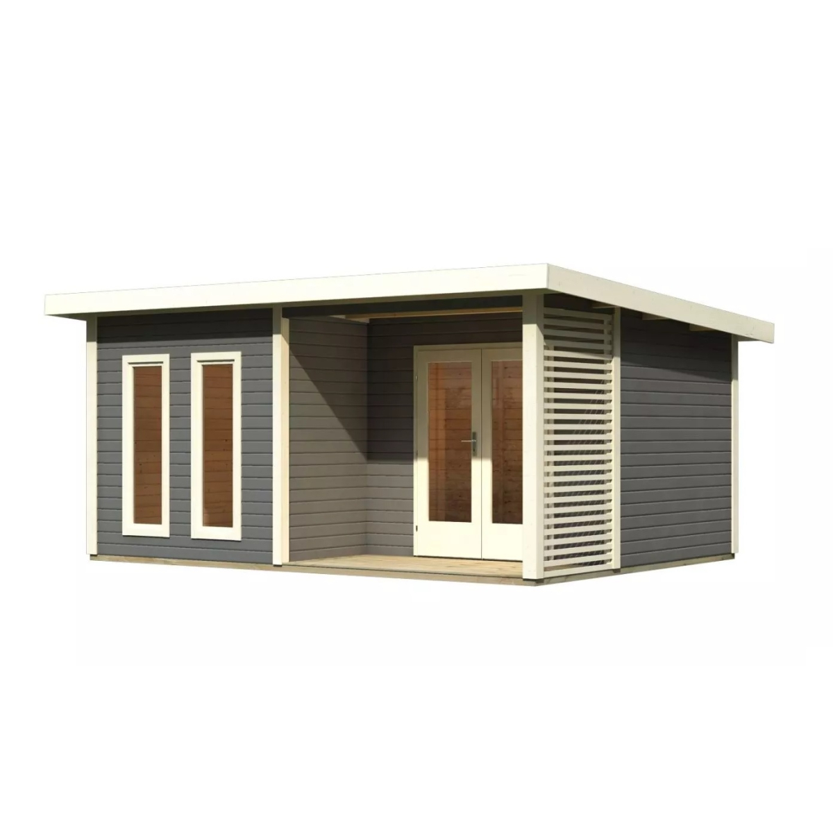 Dřevěný domek KARIBU RADEBURG 5 (33126) terragrau LG3952 LG3952