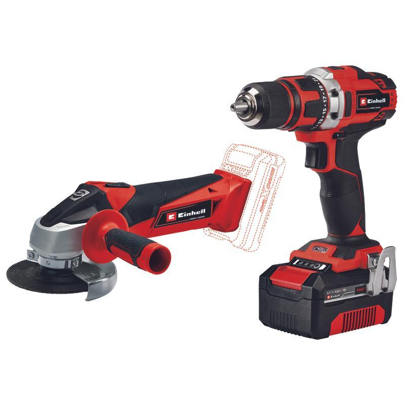 EINHELL AKU sada nářadí TE-TK 18/2 Li Kit (CD+AG) 4257240