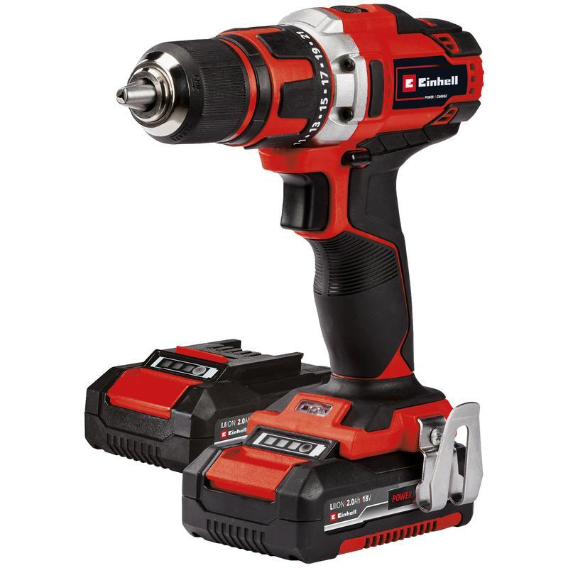 EINHELL Sada vrtacího aku šroubováku TE-CD 18/40 Li +69 (2x2