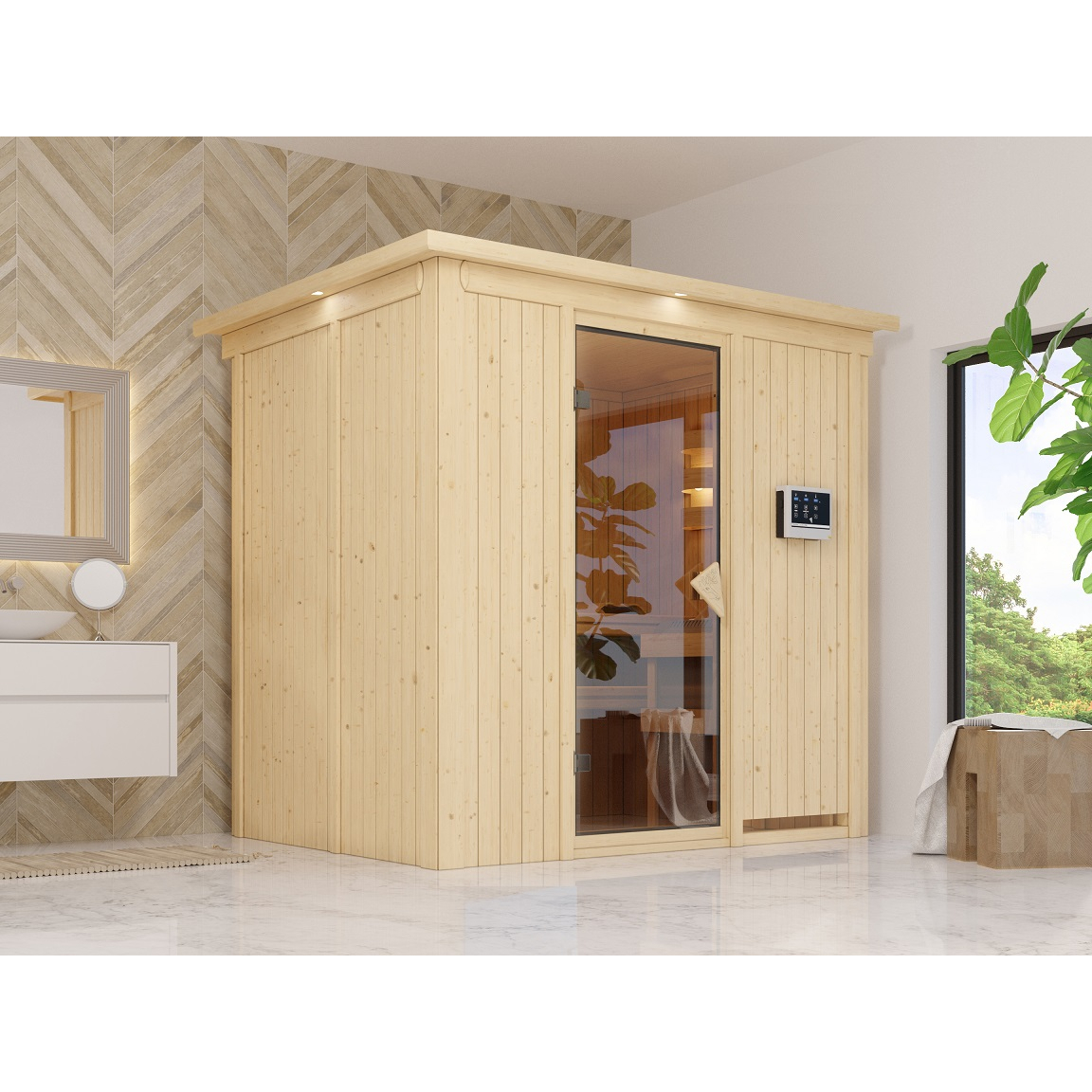 Finská sauna KARIBU BODIN (47829) LG2493