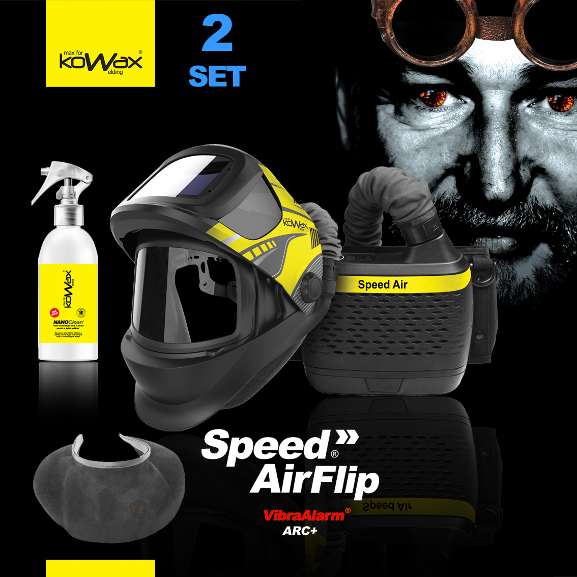 KOWAX Filtračně ventilační jednotka Speed Air FLIP SET2 KWXSAF_S02A