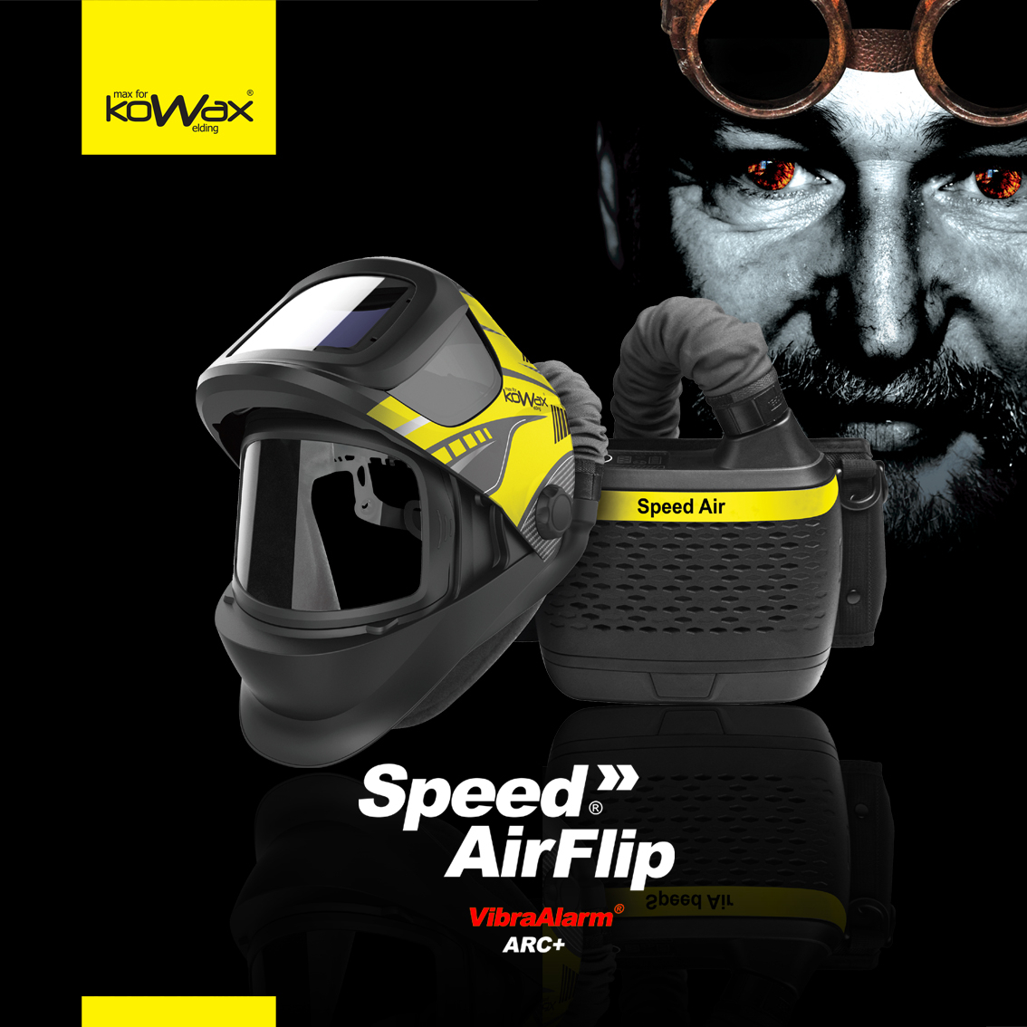 KOWAX Filtračně ventilační jednotka Speed Air + kukla Flip ARC+ KWXSAF