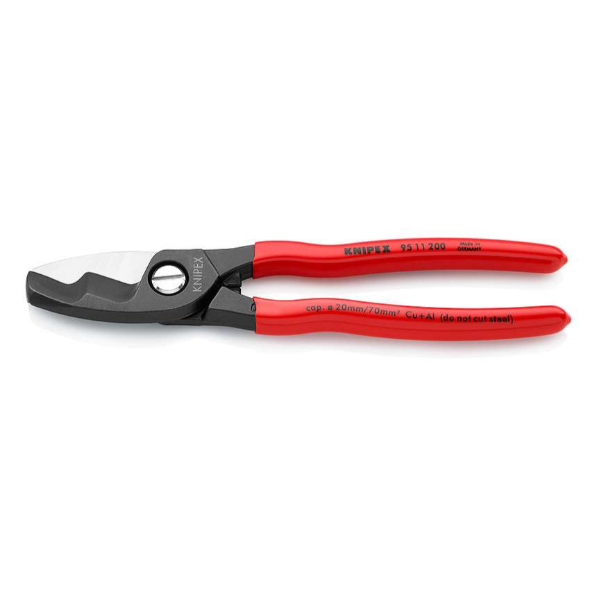 Kabelové nůžky 200 mm KNIPEX 95 11 200 - leštěná hlava