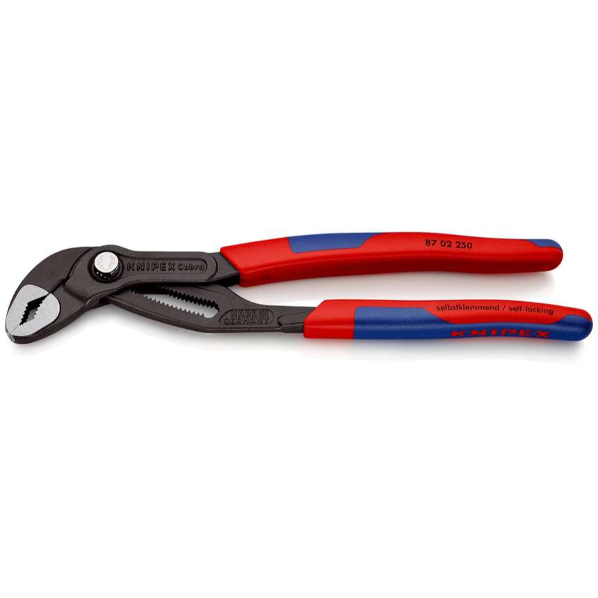 Kleště na trubky Cobra 250 mm. KNIPEX 87 02 250 - DIN ISO 8976 - leštěná hlava