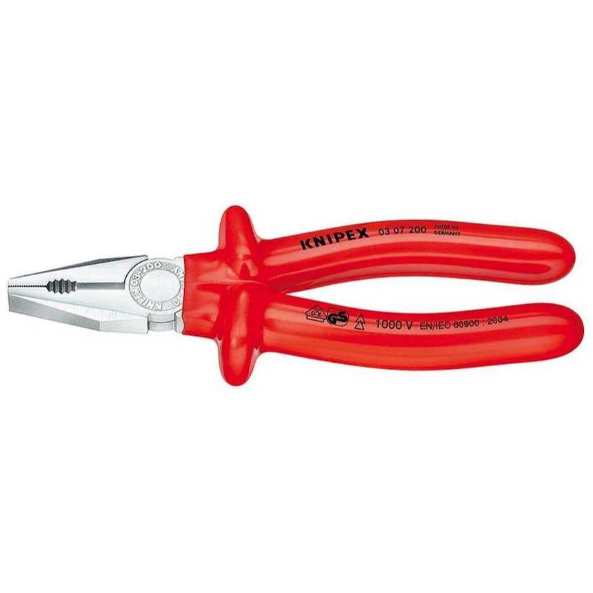 Kombinované kleště 250 mm - 1000V. KNIPEX 03 07 250 - chromováno