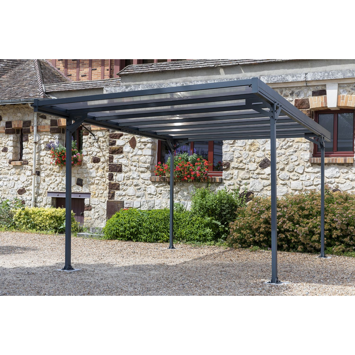 Kovový přístřešek / carport TRIGANO JARDIN MISTRAL LG2460