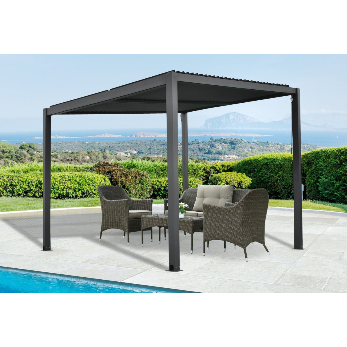 LANIT PLAST hliníková pergola LANITPLAST BIOCLIMATIC 33 LG2299