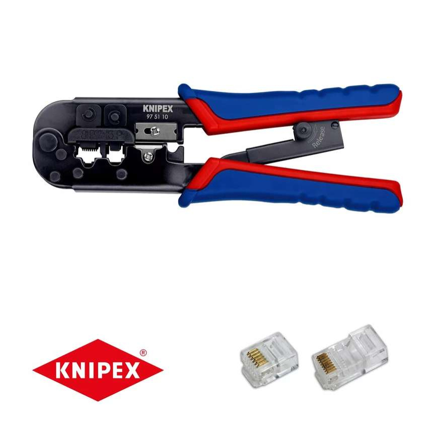 Lisovací kleště pro konektory Western 190 mm Knipex 97 51 10 97 51 10