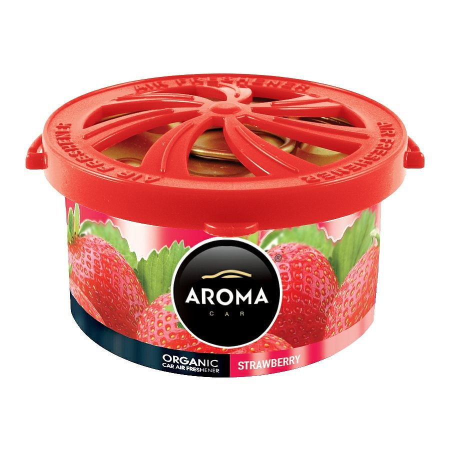 Osvěžovač AROMA CAR ORGANIC 40g STRAWBERRY amFAL918