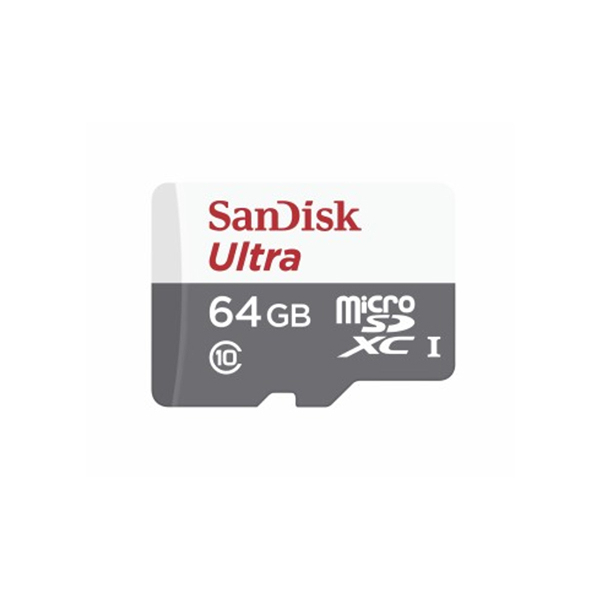 Paměťová karta SANDISK SDSQUNS-064G-GN3MN micro SDHC 64GB CL10 s adaptérem 08880235