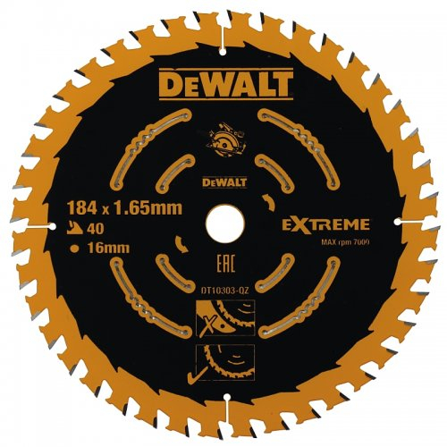 Pilový kotouč 184x16mm 40z ATB +20° DeWALT DT10303 DT10303